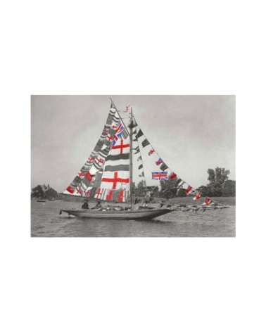 Photo ancienne couleur bateau n°06 alu 70x105cm