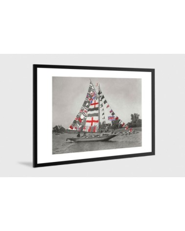 Photo ancienne couleur bateau n°06 alu 40x60cm