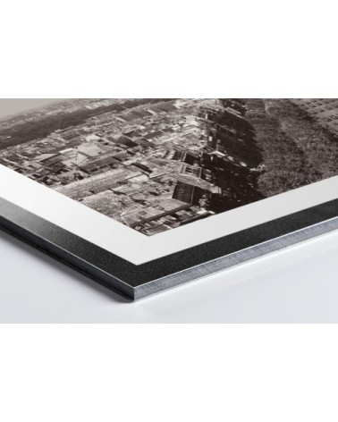 Photo ancienne noir et blanc avion n°14 alu 40x60cm