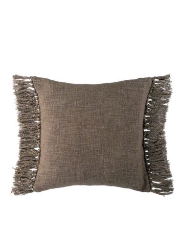 Housse de coussin en velours irisé - taupe - 50 x 50 cm