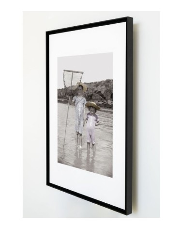 Photo ancienne couleur enfance n°33 cadre noir 30x45cm