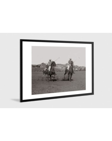 Photo ancienne noir et blanc cheval n°13 alu 40x60cm
