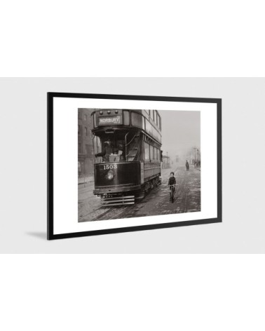 Photo ancienne noir et blanc ville n°02 alu 30x45cm
