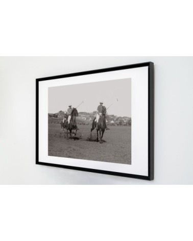 Photo ancienne noir et blanc cheval n°13 cadre noir 40x60cm