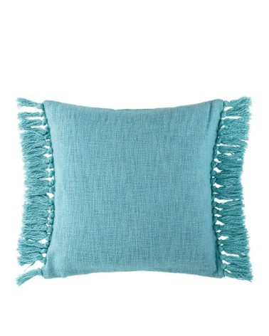 Housse de coussin en velours irisé - bleu aqua - 50 x 50 cm