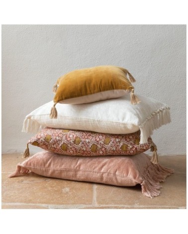 Housse de coussin en velours irisé - rose - 60 x 40 cm