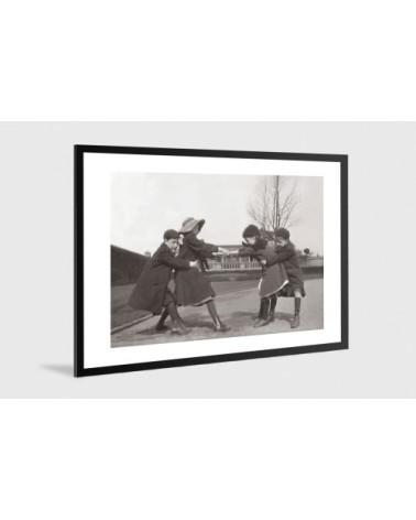 Photo ancienne noir et blanc enfance n°02 alu 30x45cm