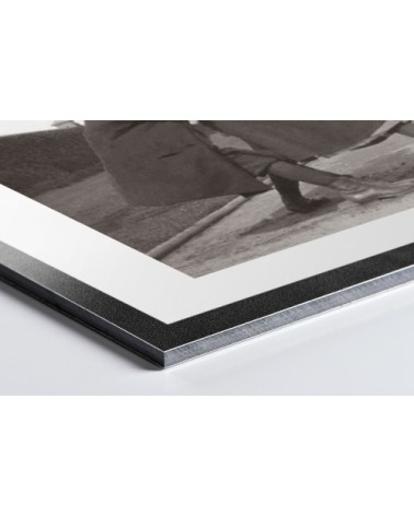 Photo ancienne noir et blanc enfance n°02 alu 30x45cm