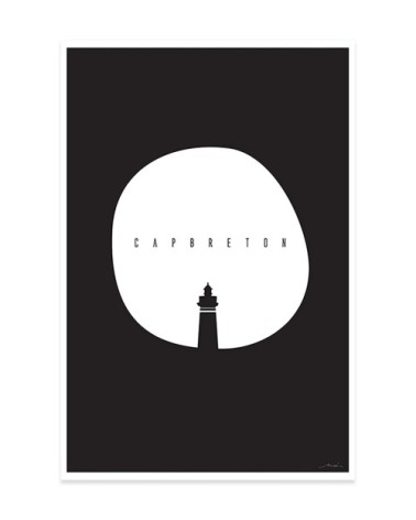 Affiche minimal Capbreton 40x60cm