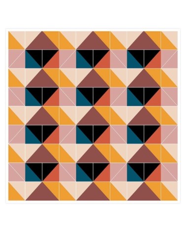 Affiche patchwork Scandinave 50x50cm