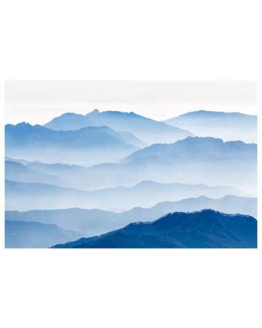 Affiche paysage montagnes bleues 90x60cm