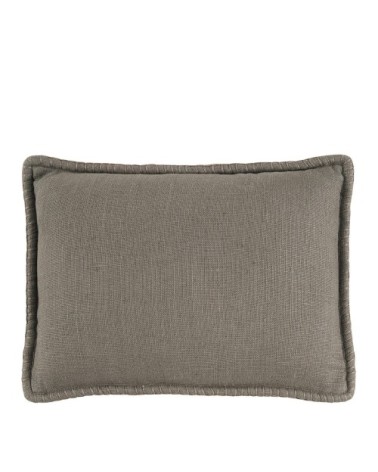 Coussin en lin - gris