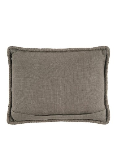 Coussin en lin - gris