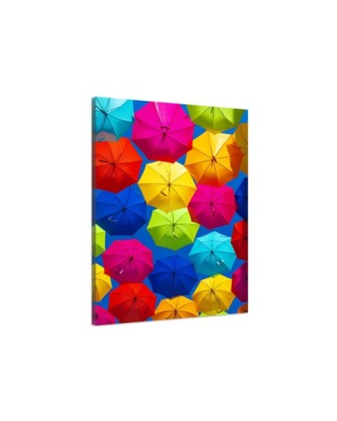 Tableau ciel de parapluies toile imprimée 30x50cm