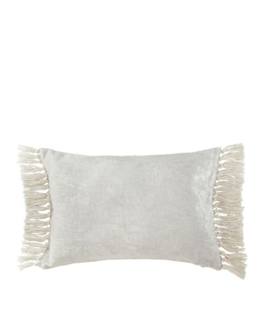 Housse de coussin en velours irisé - blanc - 60 x 40 cm