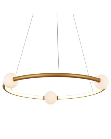 Suspension en aluminium dore