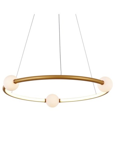 Suspension en aluminium dore