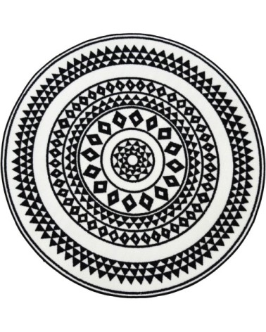 Tapis carreaux de ciment noir - 100x100