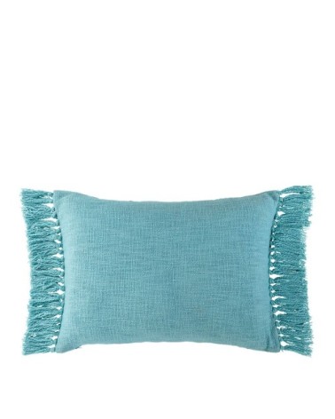 Housse de coussin en velours irisé - bleu aqua - 60 x 40 cm