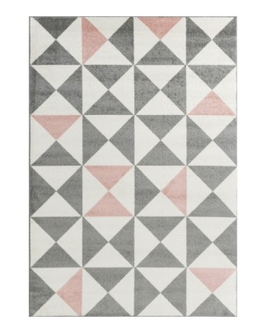 Tapis salon de style scandinave rose - 160x230
