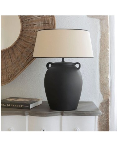 Pied de lampe en céramique - noir - ø 29 x 44,5 cm