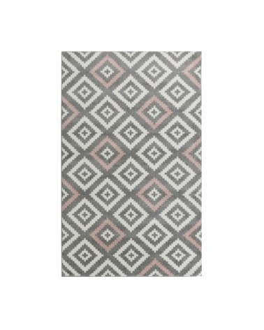 Tapis salon géométrique rose - 120x160