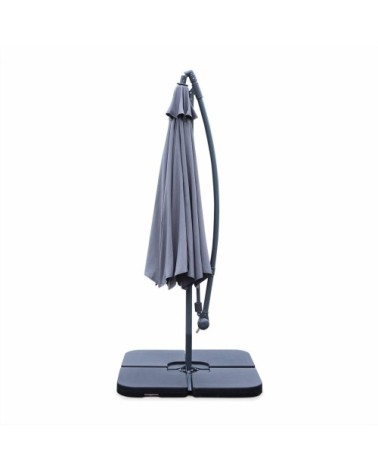 Parasol déporté rond 300cm excentré gris