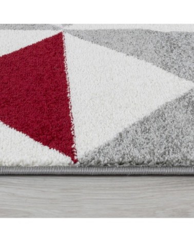 Tapis salon de style Scandinave rouge - 120x160