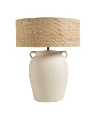 Pied de lampe en céramique - blanc - ø 29 x 44,5 cm