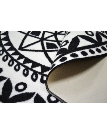 Tapis carreaux de ciment noir - 100x100