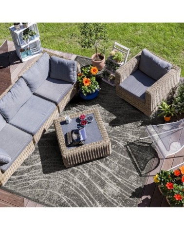 Tapis pour intérieur-extérieur gris 160x230