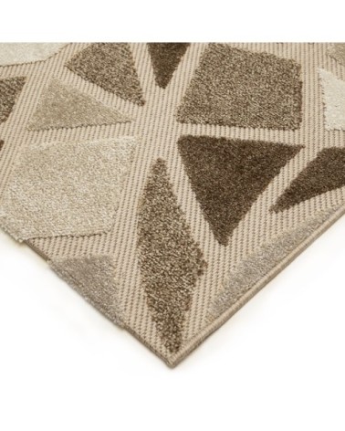 Tapis pour intérieur-extérieur beige et brun 160x230