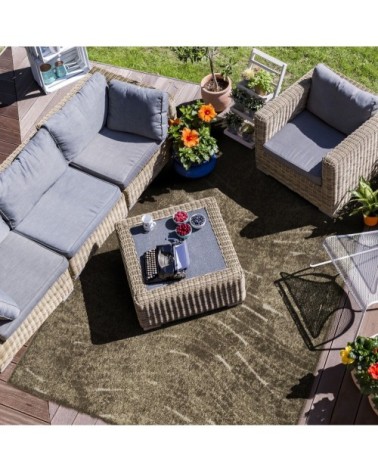 Tapis pour intérieur-extérieur brun 160x230