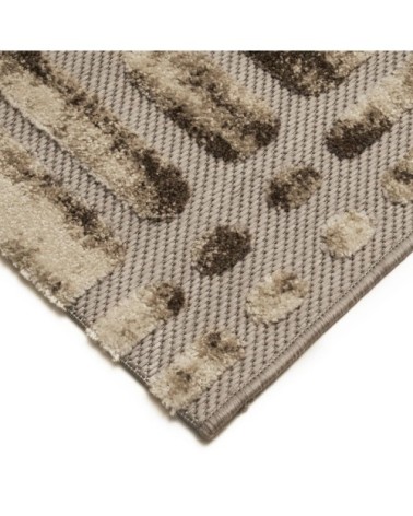 Tapis pour intérieur-extérieur beige et brun 160x230