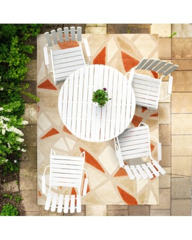 Tapis pour intérieur-extérieur terra et brun 120x170