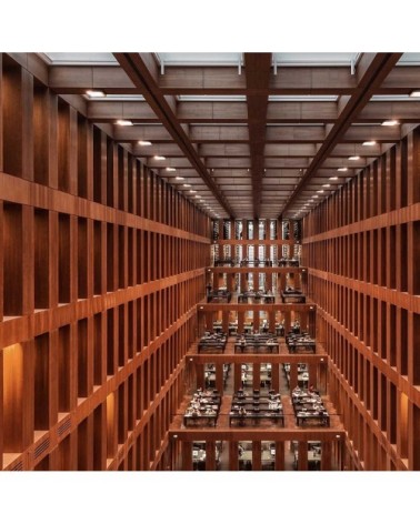 Tableau library in Berlin toile imprimée 80x50cm