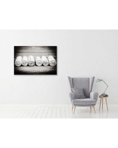 Tableau bouchons en liège toile imprimée 100x60cm