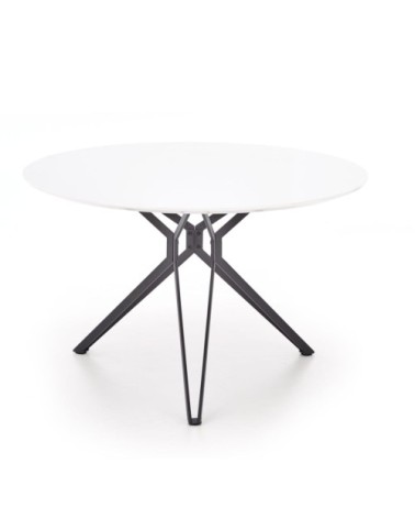 Table ronde design MDF Blanc 120cm