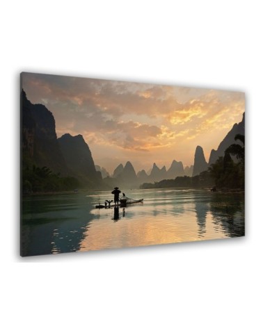 Tableau baie d'Halong toile imprimée 80x50cm