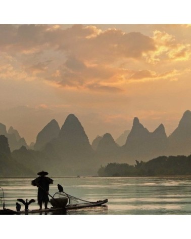 Tableau baie d'Halong toile imprimée 50x30cm