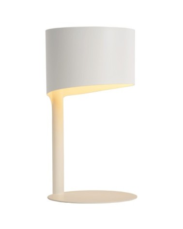 Lampe de table en métal blanc
