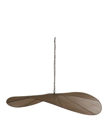 Suspension en tissage brun - ø 120 cm