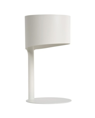 Lampe de table en métal blanc