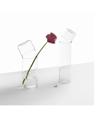 Vase en verre Attesa H31cm