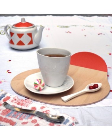 Soucoupe porcelaine blanche brillante D13cm