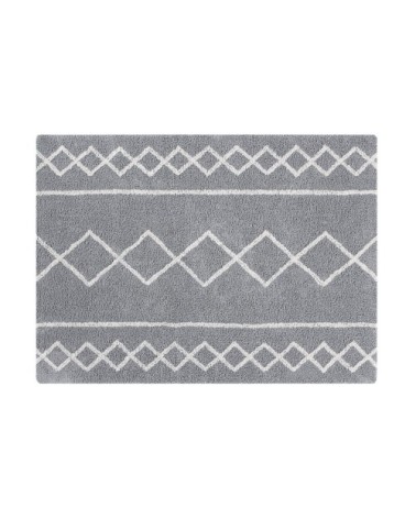Tapis coton lavable naturel gris 120x160cm