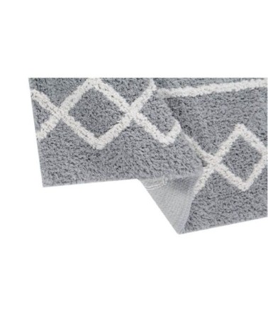 Tapis coton lavable naturel gris 120x160cm