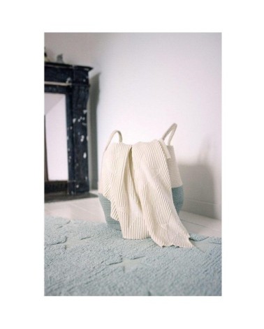 Tapis coton motif star bleu 120x175cm