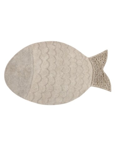 Tapis poisson beige 110x180