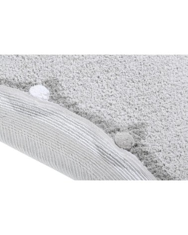 Tapis coton rond gris D120